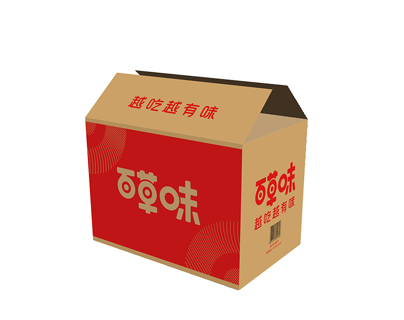 百草味平開紙箱(xiang)牛皮(pi)紙(zhi)紙(zhi)箱